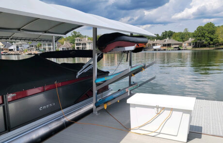 Dorado Boat Lift Canopy With Kayak Rack Mount