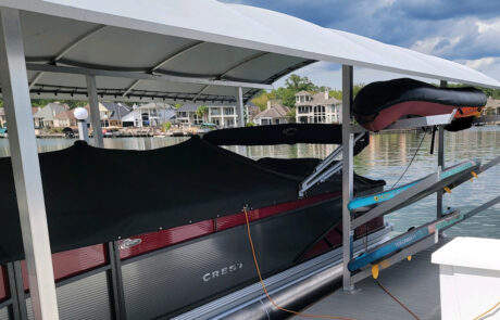 Dorado Boat Lift Canopy With Kayak Rack Mount