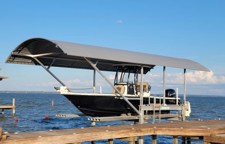 Custom Boat Lift Cover On Gulf Of America