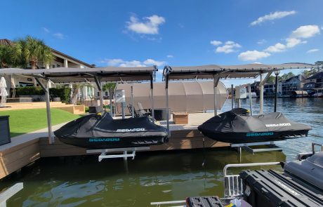Custom JetSki Dock Lift Cover Custom JetSki Dock Lift Cover
