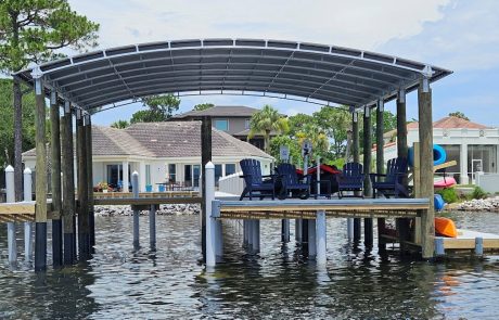 SlipSki Dorado Boat Dock Cover In Destin Florida